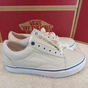 Vans Men 4/Women 5.5 Old Skool Tapered Cali Marshmallow Spectrum Blue Leather